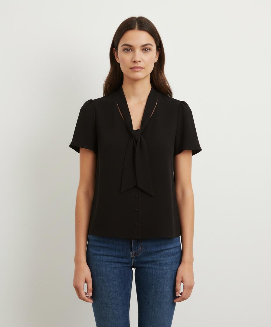 Blouse Noire - Taille XS/34
