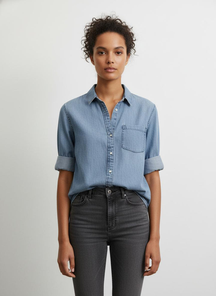 Chemise en Jean Bleue - Taille L/40