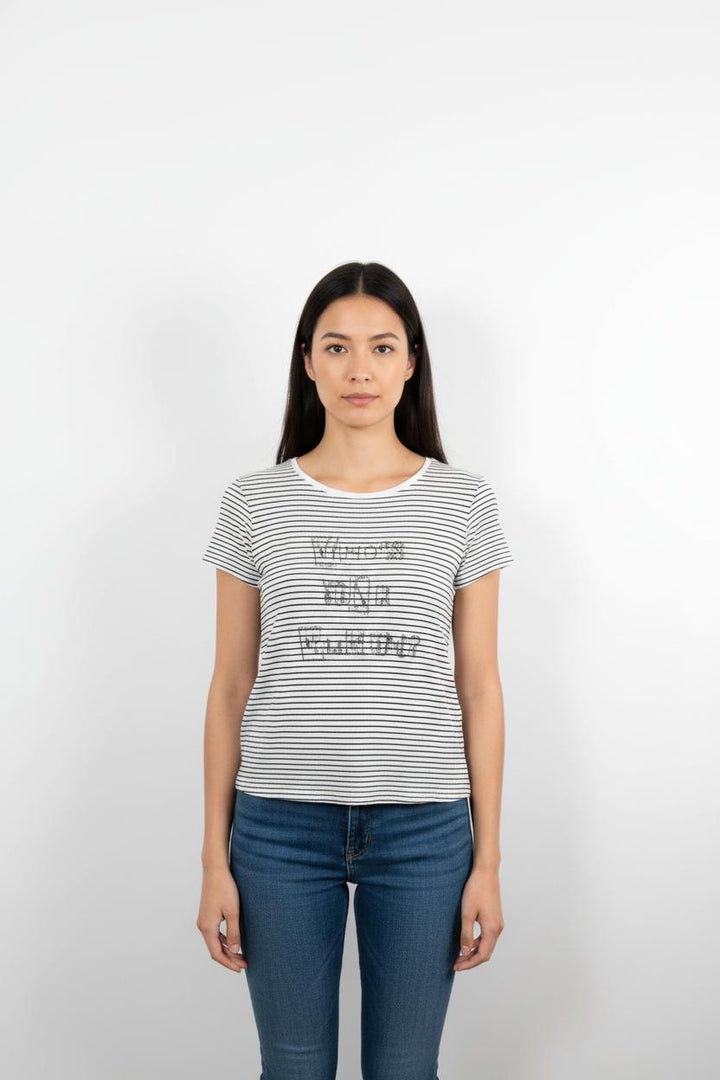 Tee-shirt Blanc et Noir - Taille L/40
