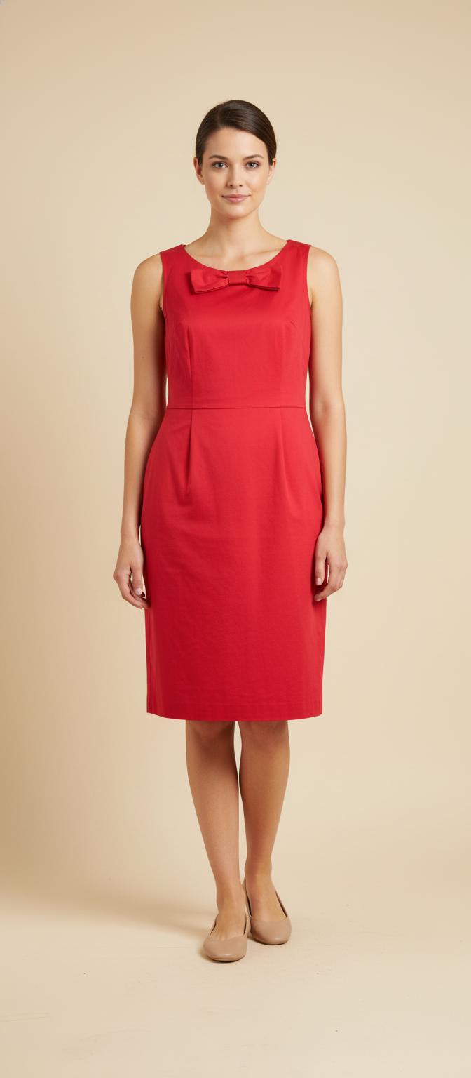 Robe Sans Manches Rouge - Taille XXL/44 de la marque Caroll | PARAD64199 - Vendu par Paradigme - Image 1