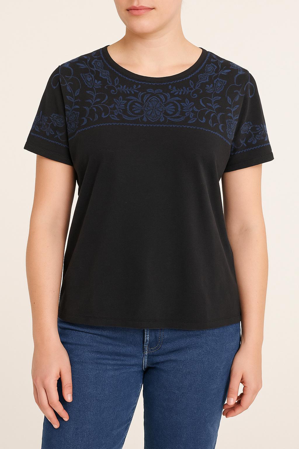 Blouse Noire et Bleue - Taille L/40 de la marque Sézane | PARAD64204 - Vendu par Paradigme - Image 1