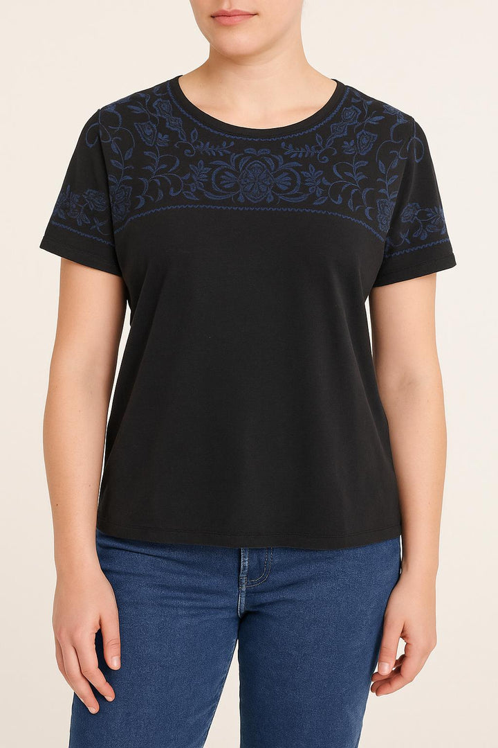 Blouse Noire et Bleue - Taille L/40 de la marque Sézane | PARAD64204 - Vendu par Paradigme - Image 1