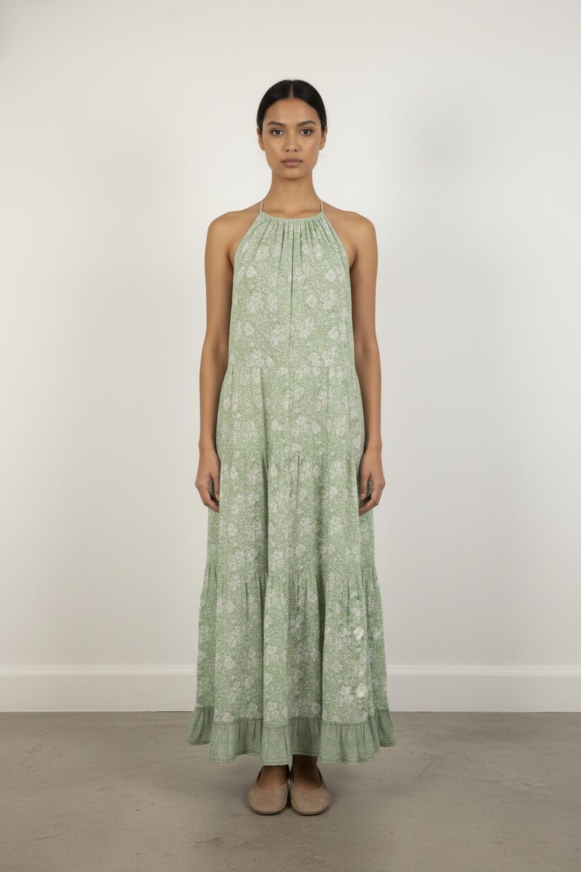 Robe Longue Verte - Taille M/38
