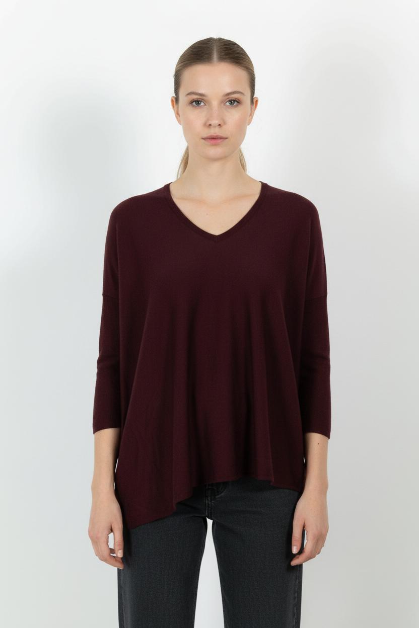 Pull Bordeaux - Taille M/38 de la marque Gerard Darel | PARAD64229 - Vendu par Paradigme - Image 1