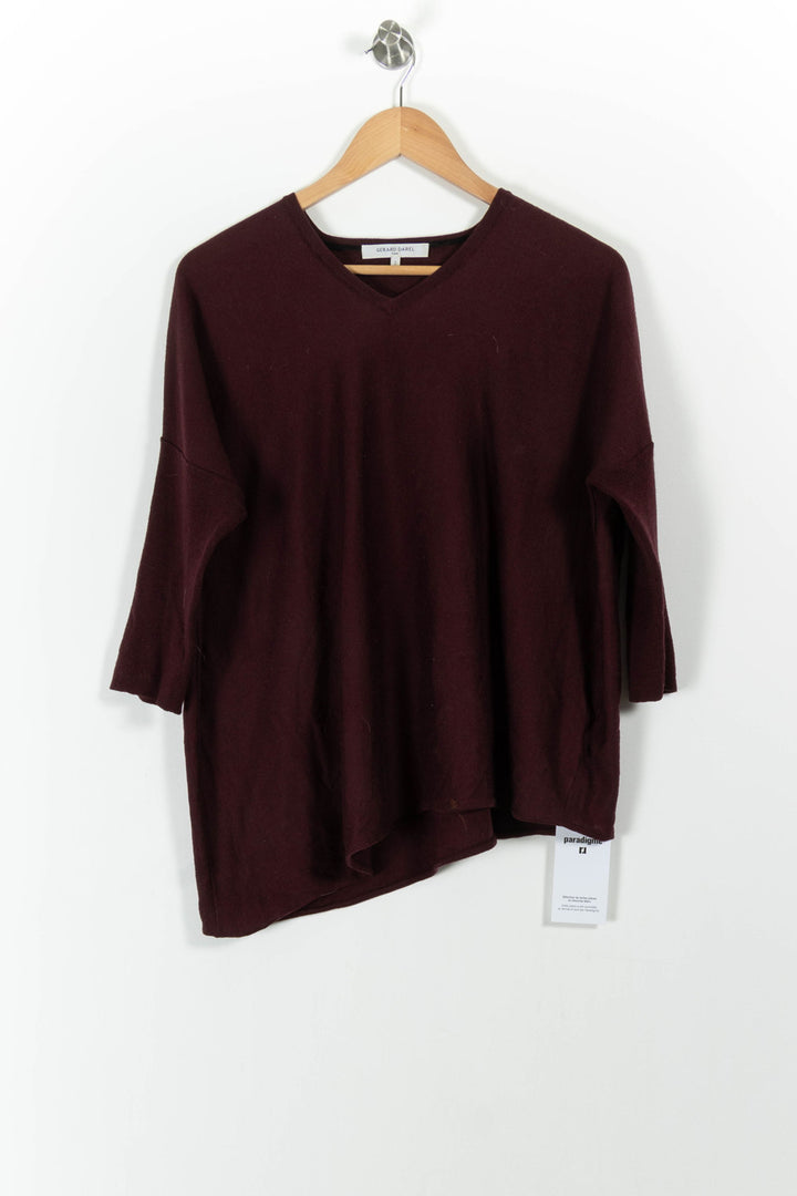 Pull Bordeaux - Taille M/38 de la marque Gerard Darel | PARAD64229 - Vendu par Paradigme - Image 2