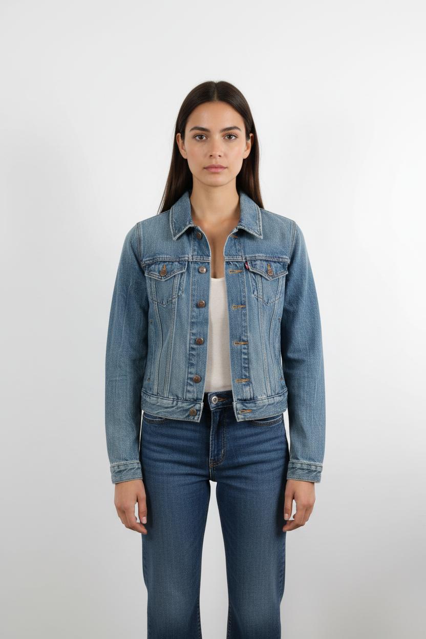 Veste en Jean Bleue - Taille XS/34