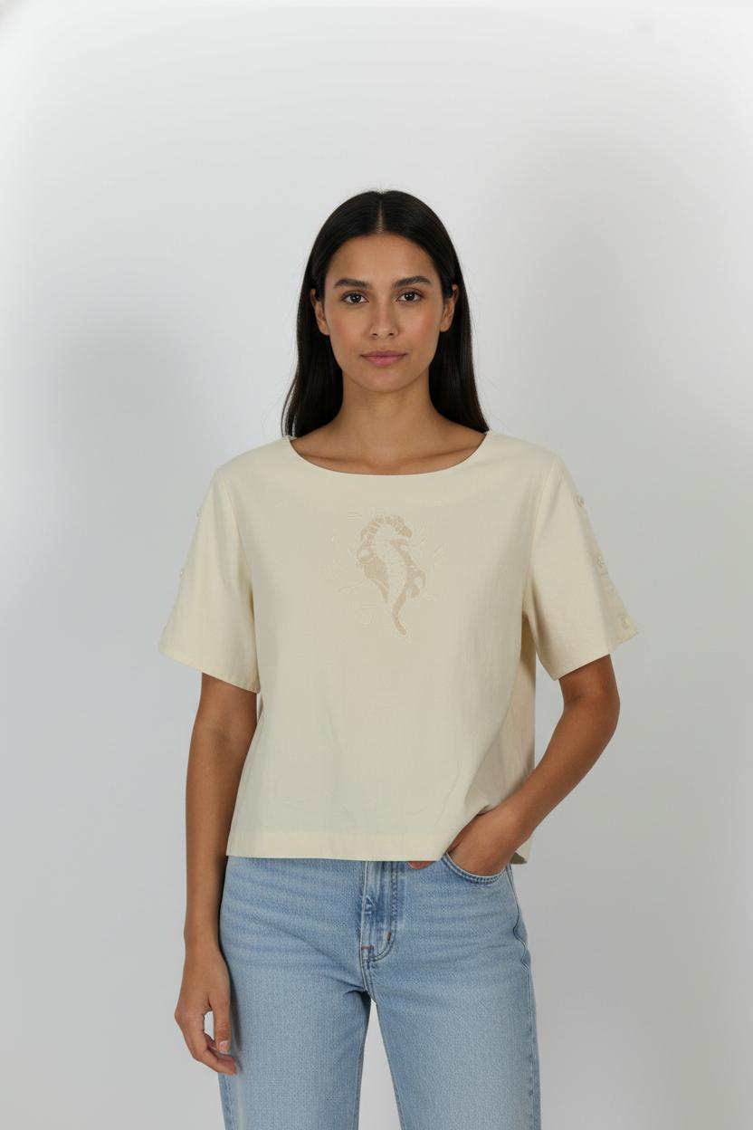 Blouse Jaune - Taille L/40 de la marque Karl Marc John | PARAD64245 - Vendu par Paradigme - Image 1