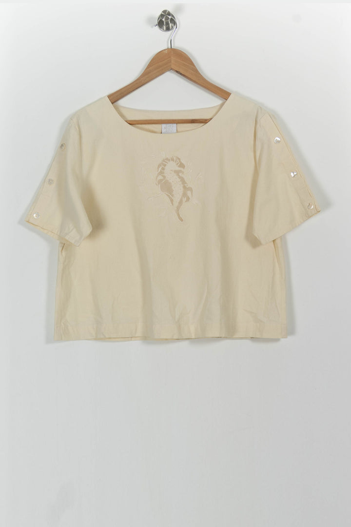 Blouse Jaune - Taille L/40 de la marque Karl Marc John | PARAD64245 - Vendu par Paradigme - Image 2