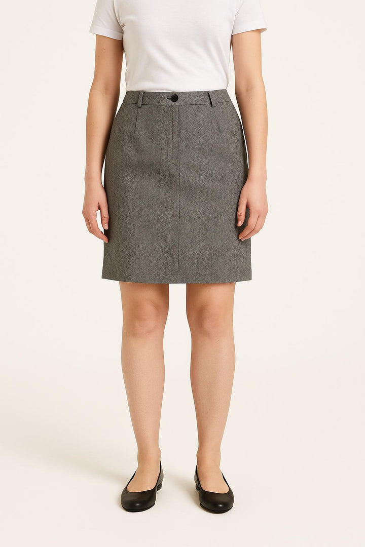 Jupe Droite Grise - Taille XL/42 de la marque Gerard Darel | PARAD64254 - Vendu par Paradigme - Image 1