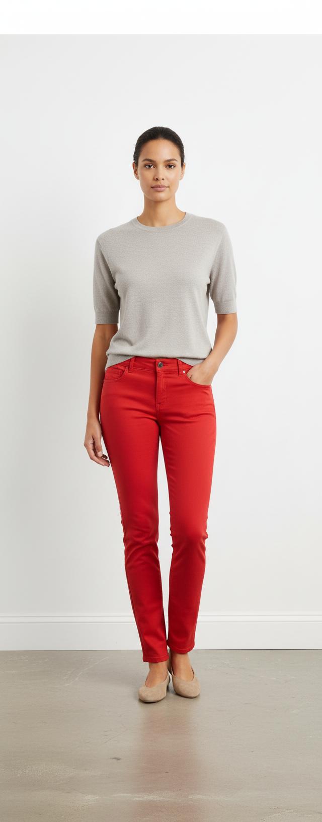 Jean Rouge - Taille M/38