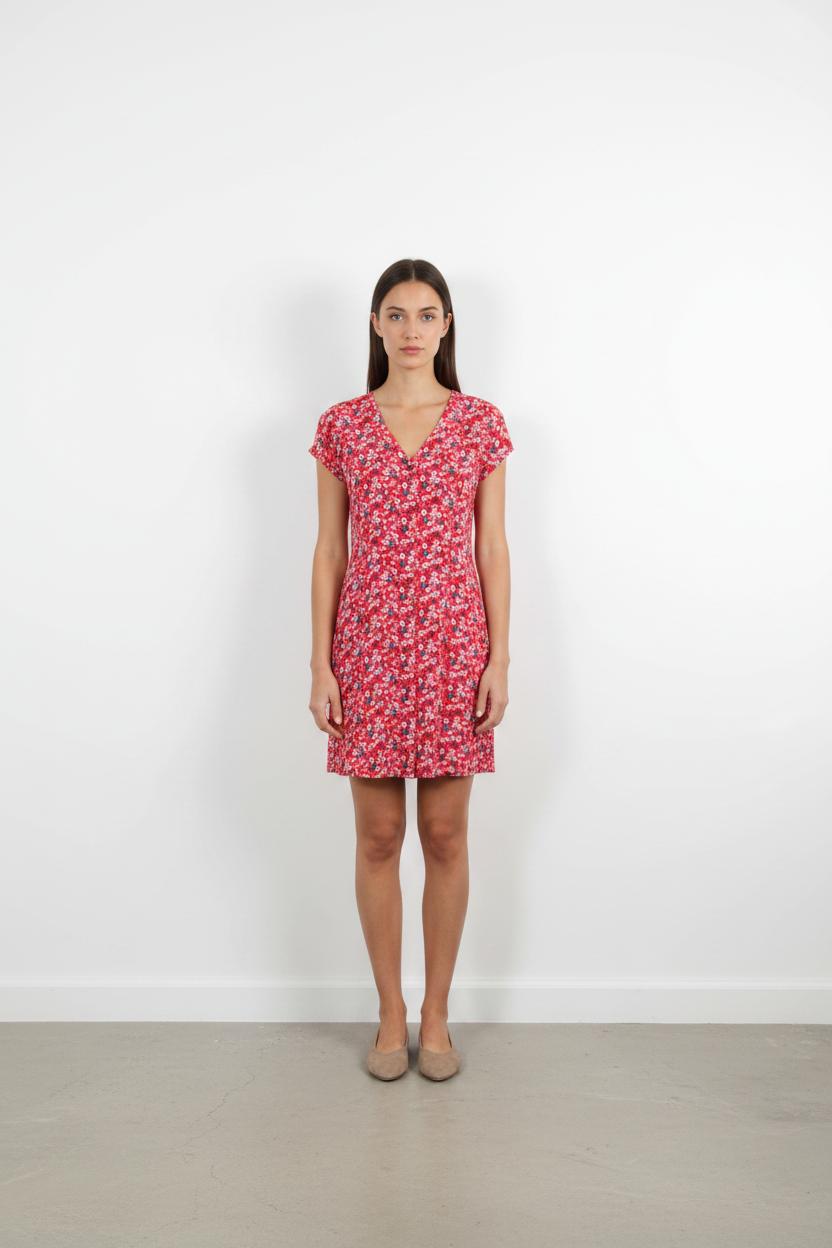 Robe Courte Rouge et Bleue - Taille M/38