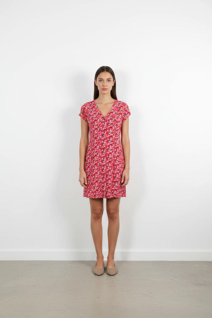 Robe Courte Rouge et Bleue - Taille M/38