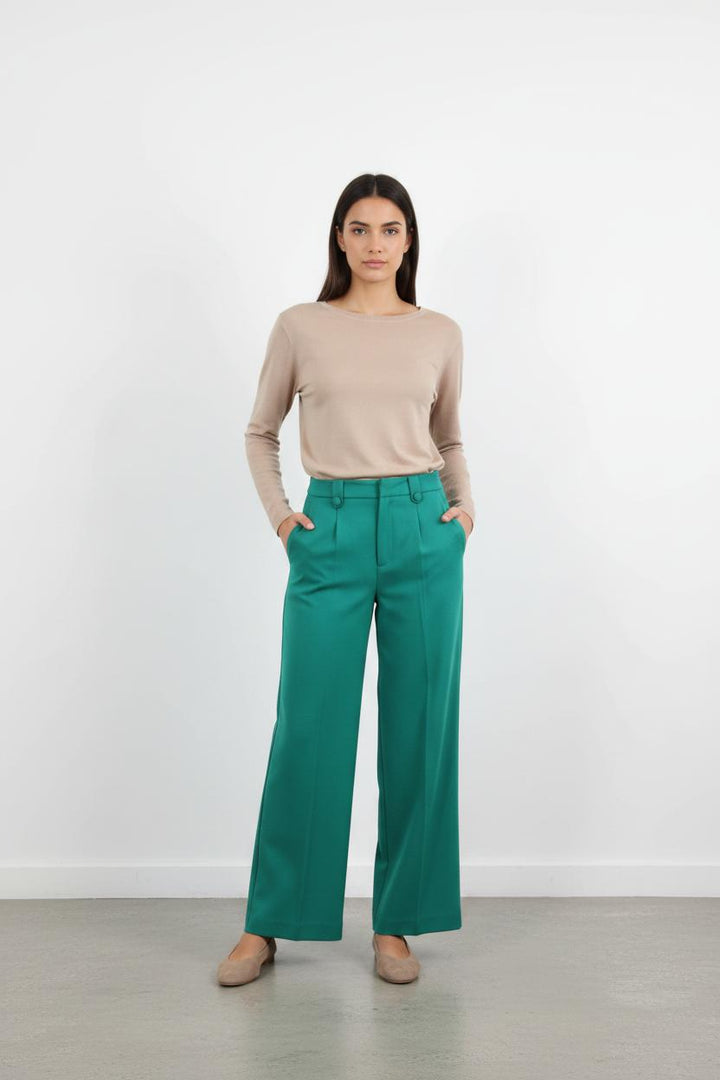Pantalon Large Vert - Taille S/36