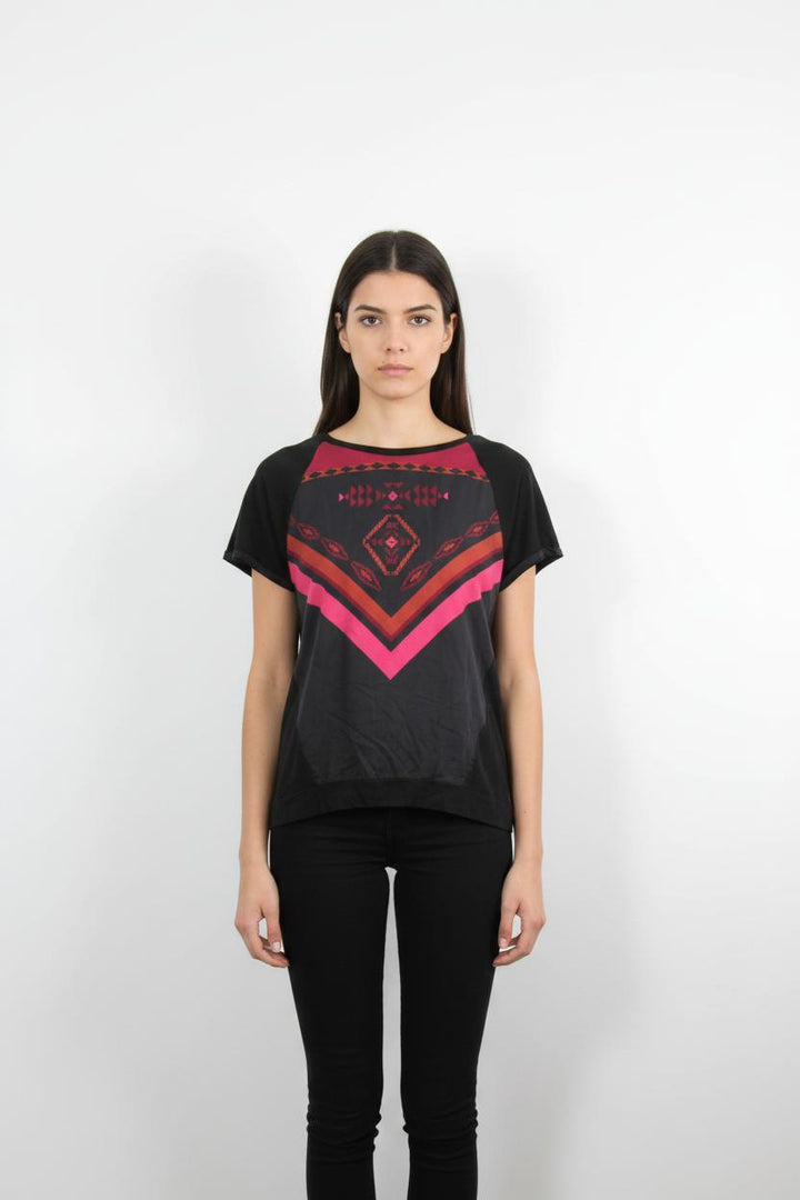Tee-shirt Noir et Rouge - Taille M/38