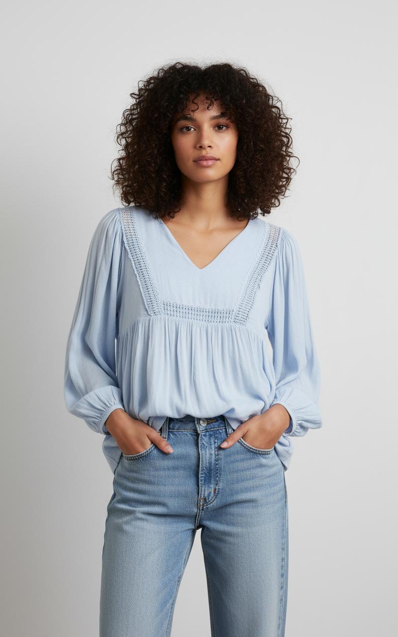 Blouse Bleue - Taille L/40