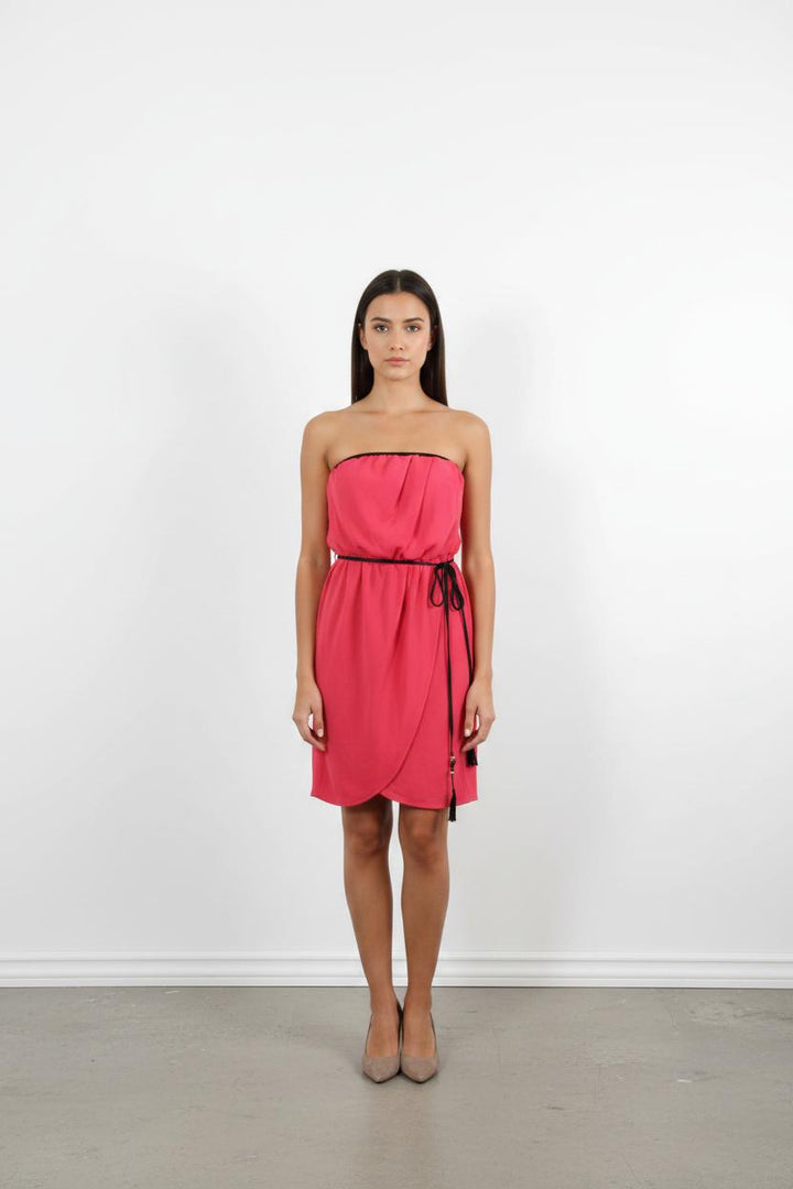 Robe Épaules Dénudées Rose - Taille L/40