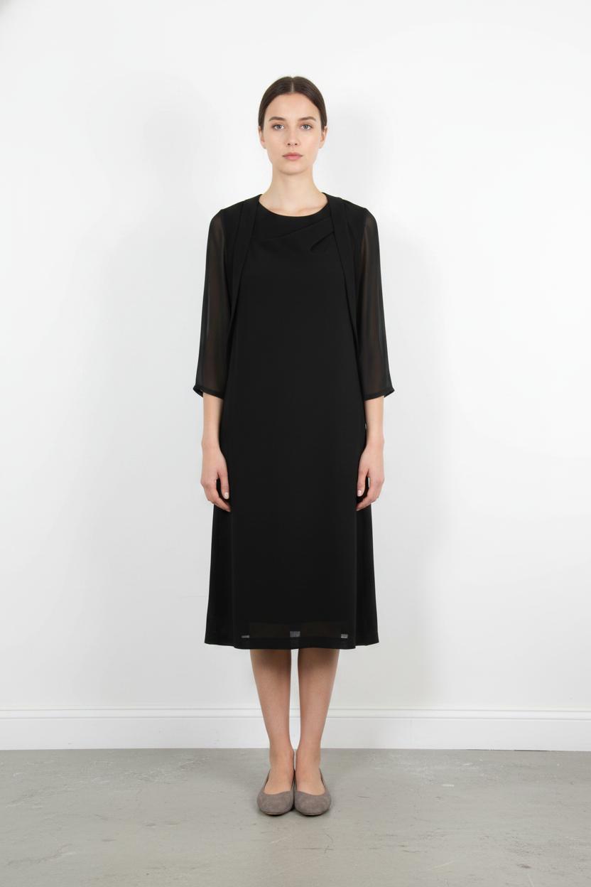 Robe Midi Noire - Taille M/38