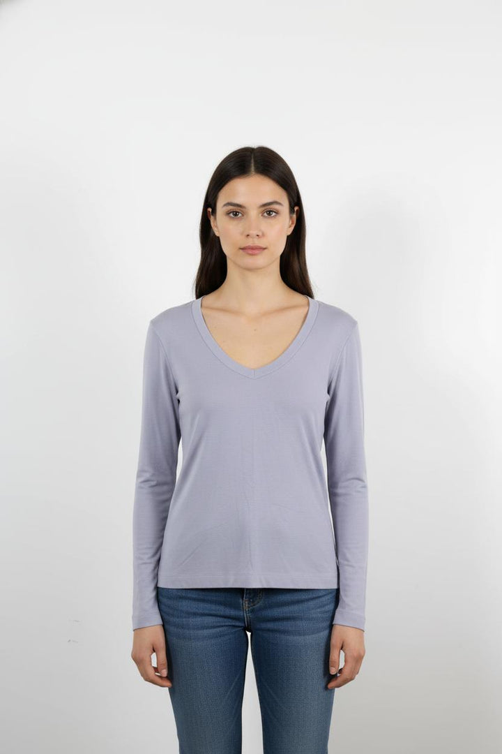 Tee-shirt Manches Longues Violet - Taille L/40