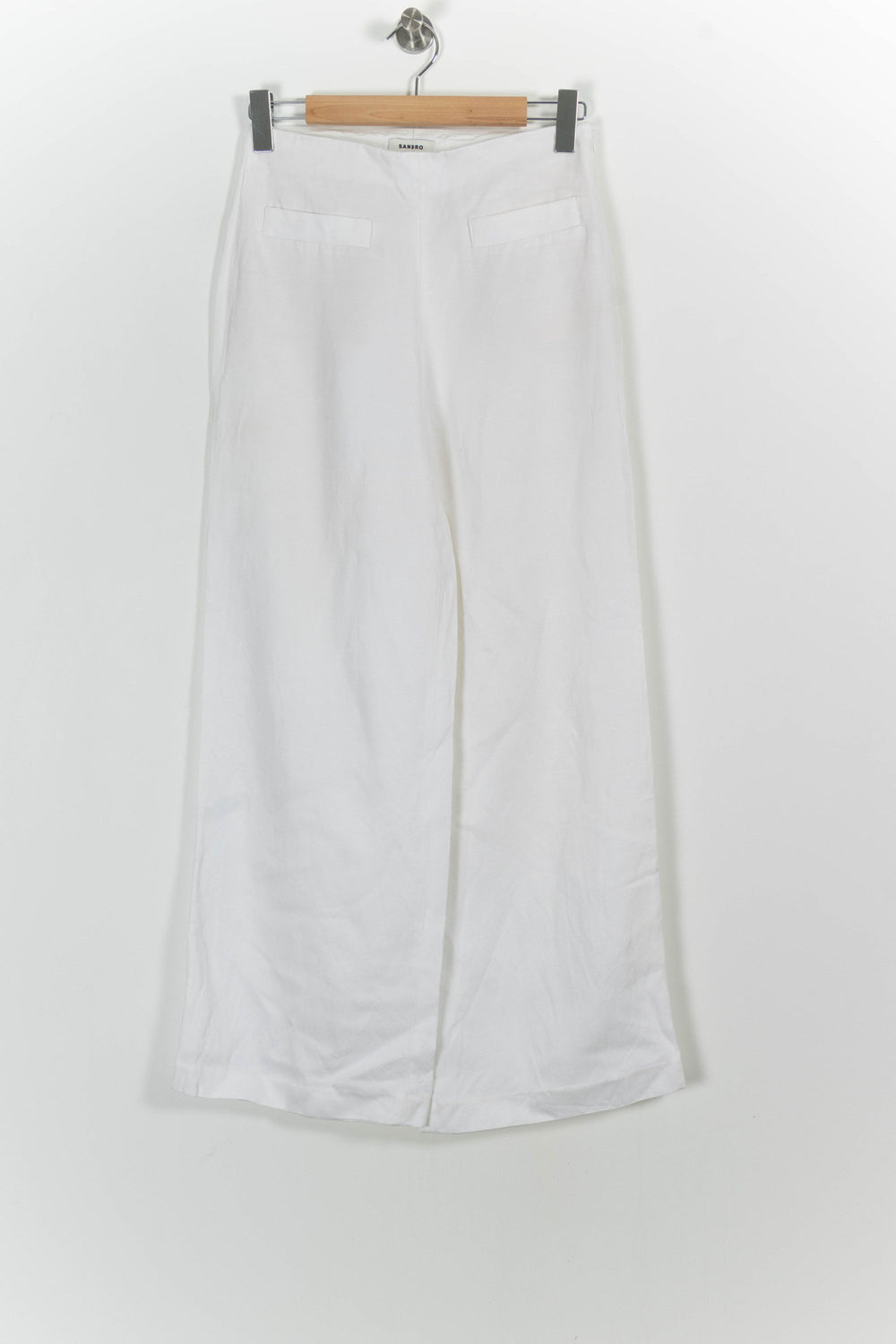 Pantalon Large Blanc - Taille M/38 de la marque Sandro | PARAD64364 - Vendu par Paradigme - Image 2