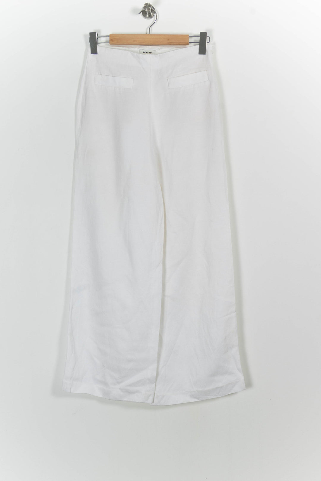 Pantalon Large Blanc - Taille M/38 de la marque Sandro | PARAD64364 - Vendu par Paradigme - Image 2