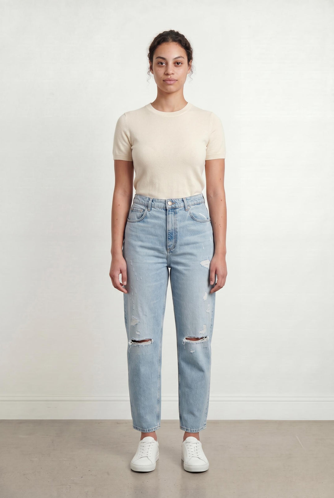 Jean Déchiré Bleu - Taille XL/42 de la marque Sandro | PARAD64378 - Vendu par Paradigme - Image 1
