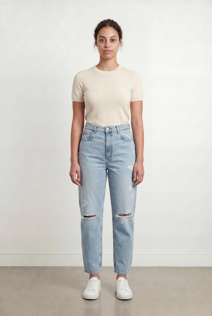 Jean Déchiré Bleu - Taille XL/42 de la marque Sandro | PARAD64378 - Vendu par Paradigme - Image 1