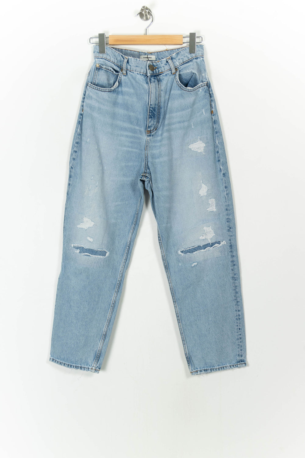 Jean Déchiré Bleu - Taille XL/42 de la marque Sandro | PARAD64378 - Vendu par Paradigme - Image 2