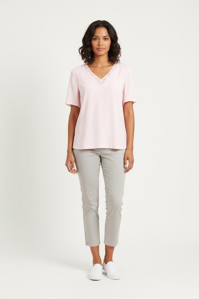 Blouse Rose - Taille S/36 de la marque Claudie Pierlot | PARAD64381 - Vendu par Paradigme - Image 1