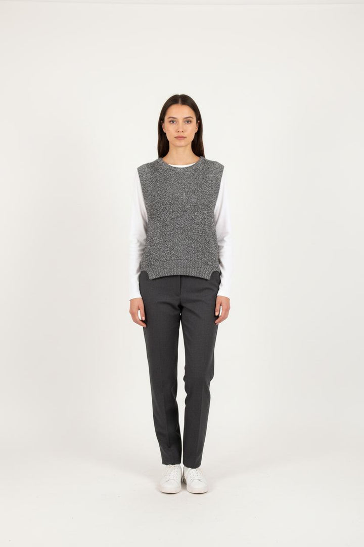 Pull Sans Manches Bleu - Taille S/36 de la marque Sandro | PARAD64382 - Vendu par Paradigme - Image 1