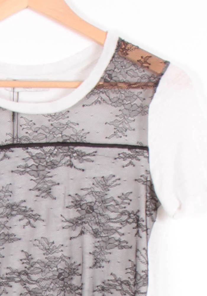 Tee shirt Gris et Blanc - Taille S/36 de la marque Sandro | PARAD64383 - Vendu par Paradigme - Image 3