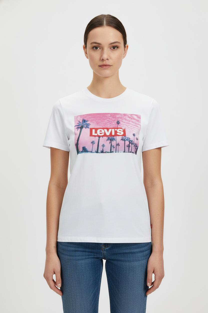 Tee-shirt Blanc - Taille XS/34 de la marque Levi's | PARAD64384 - Vendu par Paradigme - Image 1
