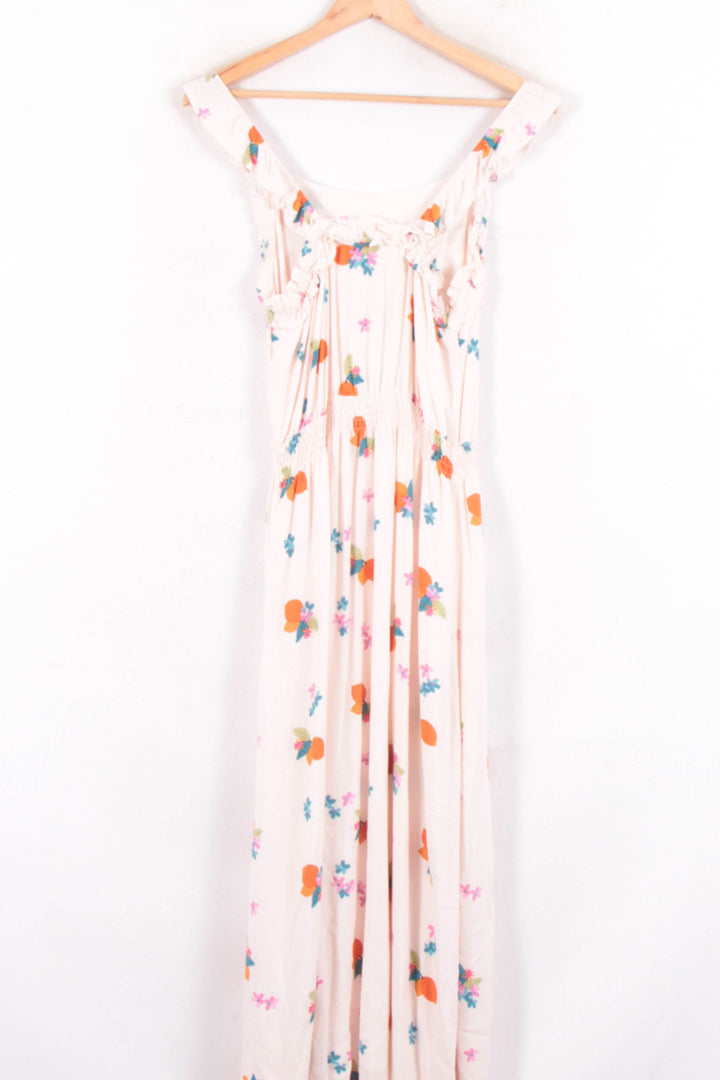 Robe Longue Rose à Fleurs Multicolores - Taille M/38 de la marque Des petits hauts | PARAD64392 - Vendu par Paradigme - Image 4