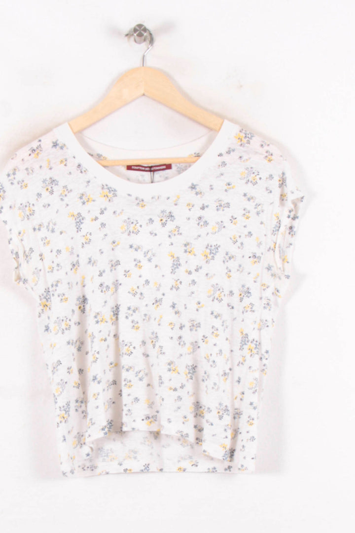 Tee-shirt Blanc et Jaune - Taille S/36 de la marque Comptoir des Cotonniers | PARAD64395 - Vendu par Paradigme - Image 2