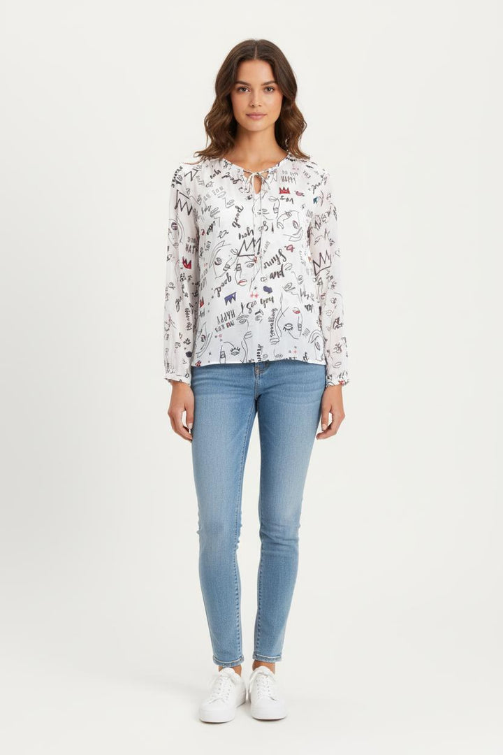 Blouse Blanche - Taille S/36 de la marque IKKS | PARAD64398 - Vendu par Paradigme - Image 1