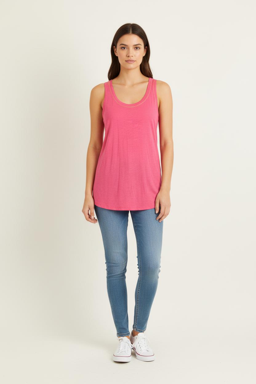 Débardeur Rose - Taille L/40 de la marque IKKS | PARAD64402 - Vendu par Paradigme - Image 1