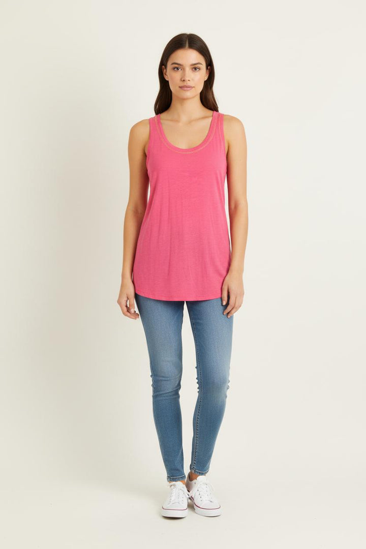 Débardeur Rose - Taille L/40 de la marque IKKS | PARAD64402 - Vendu par Paradigme - Image 1