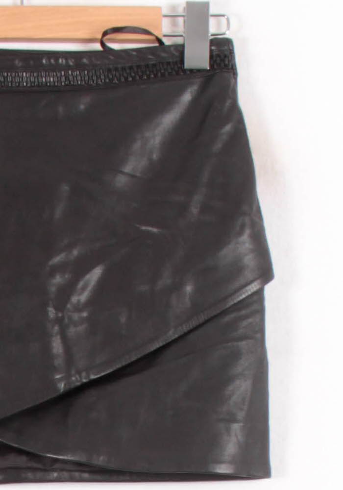 Jupe Portefeuille Noire - Taille XS/34 de la marque IKKS | PARAD64407 - Vendu par Paradigme - Image 3