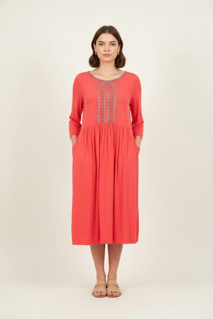 Robe Midi Rouge - Taille M/38 de la marque Stella Forest | PARAD64412 - Vendu par Paradigme - Image 1