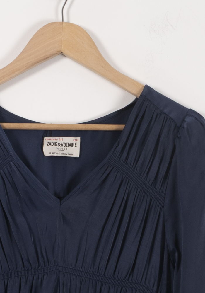 Robe Longue Bleue - Taille M/38 de la marque Zadig&Voltaire | PARAD64414 - Vendu par Paradigme - Image 3