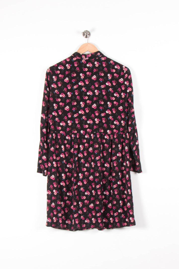 Robe Chemise Noire et Rose - Taille S/36 de la marque Des petits hauts | PARAD64422 - Vendu par Paradigme - Image 4