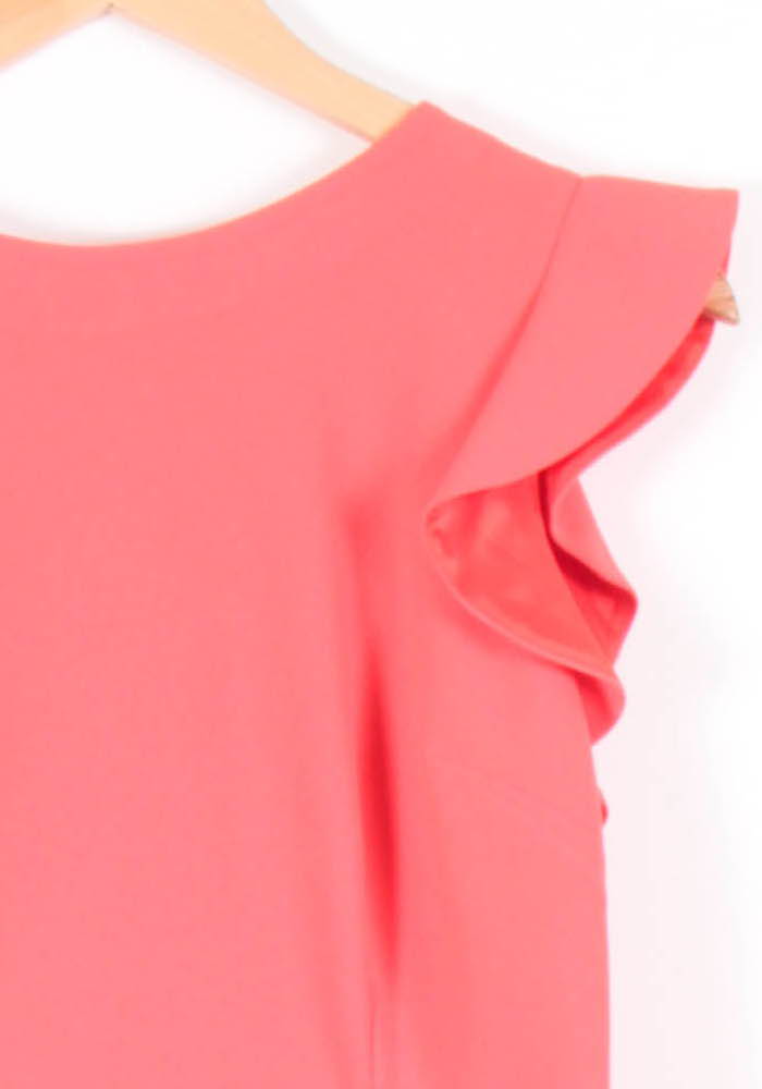 Robe Évasée Rouge - Taille M/38 de la marque Claudie Pierlot | PARAD64425 - Vendu par Paradigme - Image 3