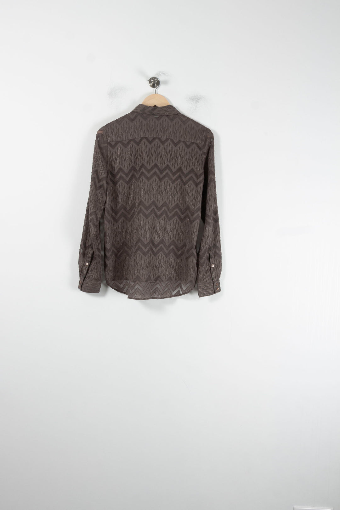 Chemise Marron - Taille M/38 de la marque IKKS | PARAD64448 - Vendu par Paradigme - Image 4