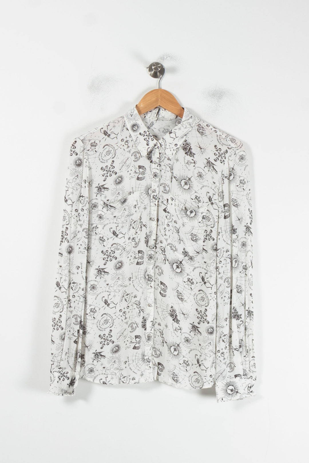 Chemise Blanche et Noire - Taille M/38 de la marque IKKS | PARAD64451 - Vendu par Paradigme - Image 2