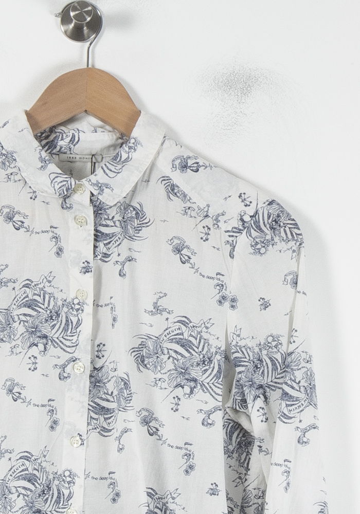 Chemise Blanche et Bleue - Taille M/38 de la marque IKKS | PARAD64452 - Vendu par Paradigme - Image 3