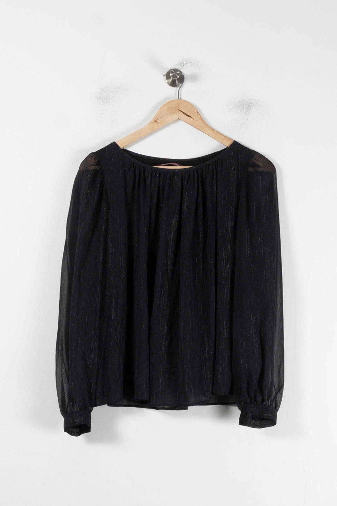 Blouse Noire - Taille S/36 de la marque Comptoir des Cotonniers | PARAD64461 - Vendu par Paradigme - Image 2