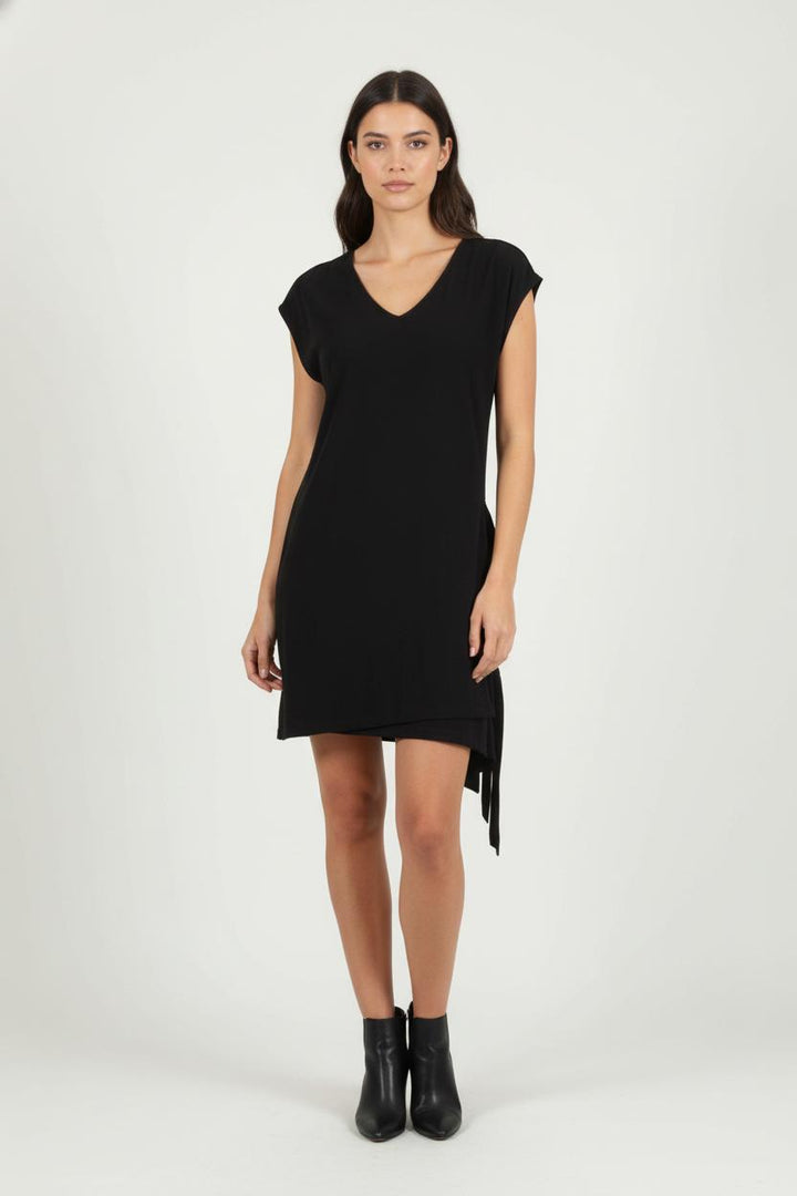 Robe Asymétrique Noire - Taille M/38 de la marque IKKS | PARAD64468 - Vendu par Paradigme - Image 1