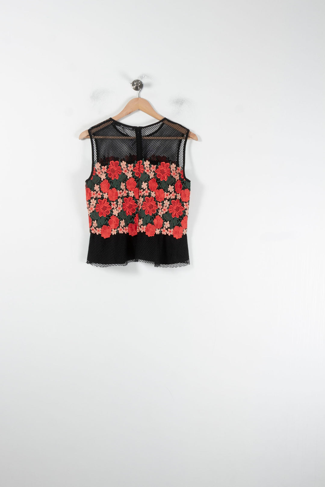 Top Noir et Rouge - Taille M/38 de la marque Max Mara | PARAD64479 - Vendu par Paradigme - Image 4