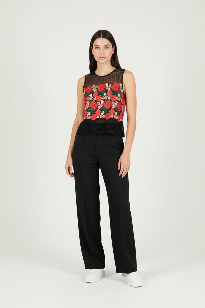 Top Noir et Rouge - Taille M/38 de la marque Max Mara | PARAD64479 - Vendu par Paradigme - Image 1