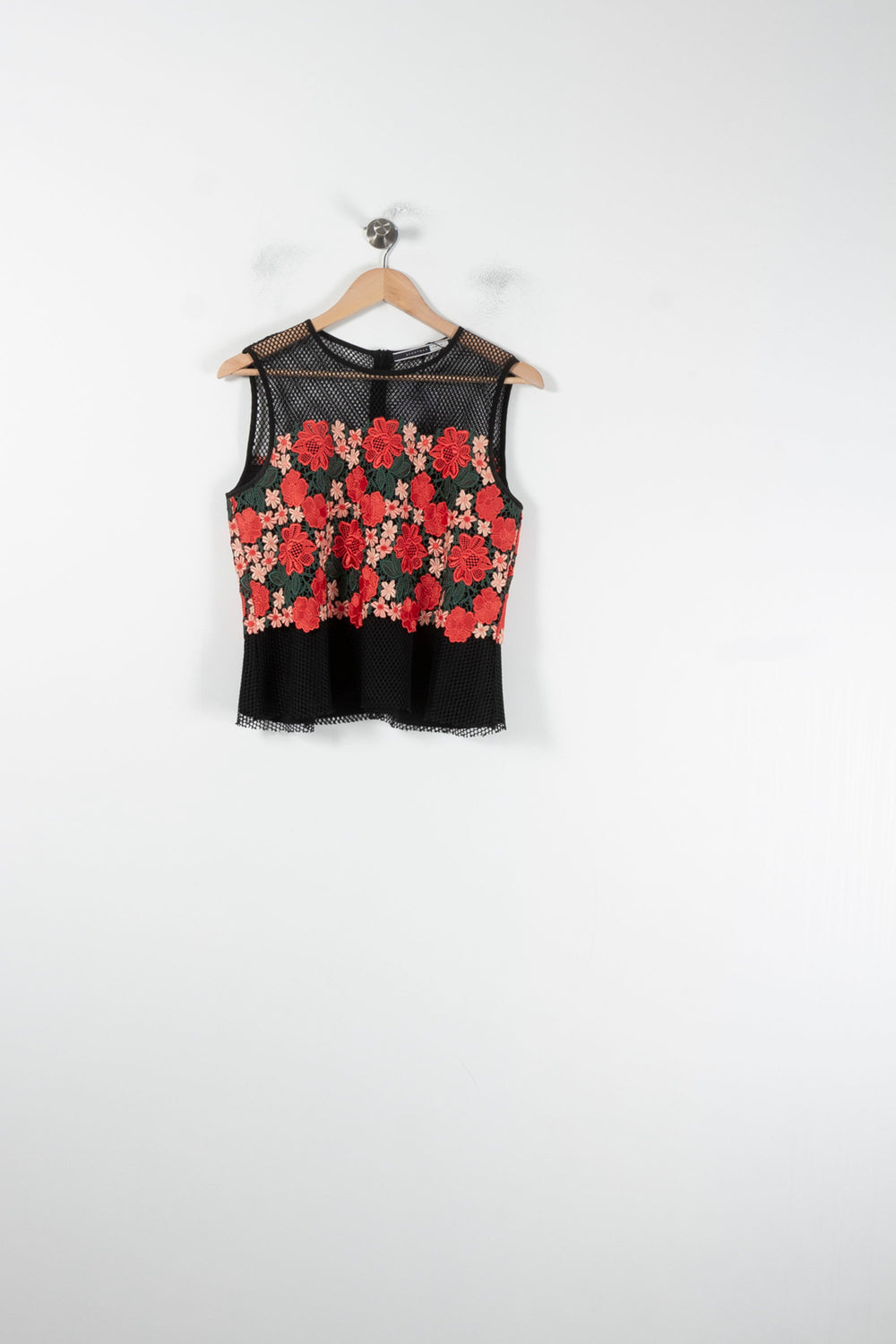 Top Noir et Rouge - Taille M/38 de la marque Max Mara | PARAD64479 - Vendu par Paradigme - Image 2