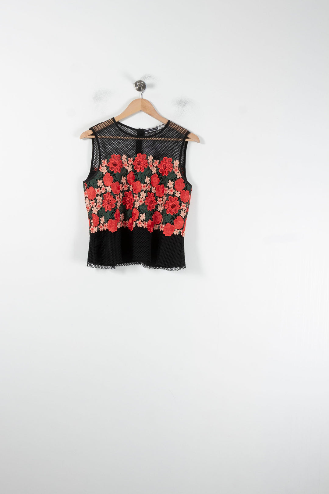 Top Noir et Rouge - Taille M/38 de la marque Max Mara | PARAD64479 - Vendu par Paradigme - Image 2